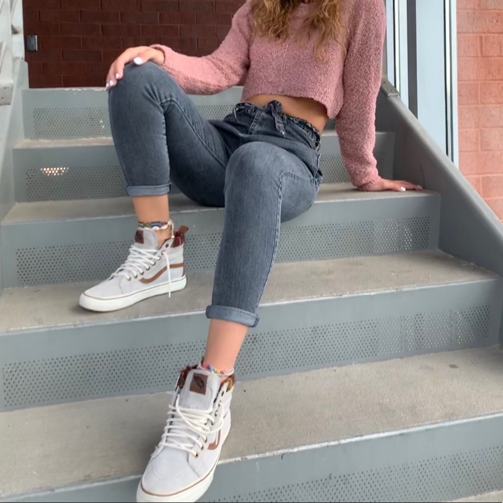 grey nike high tops